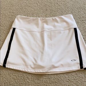 White champions tennis skirt